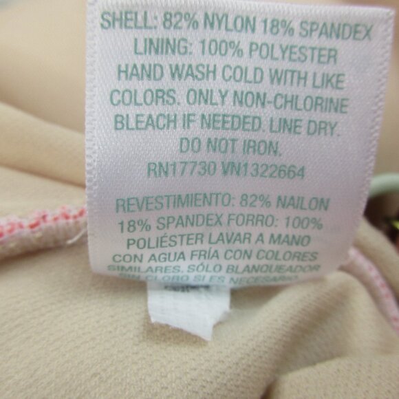 Kona Sol One Piece Swimsuit Womens Medium Multi Stripe Coverage Adjustable Strap - Picture 7 of 11